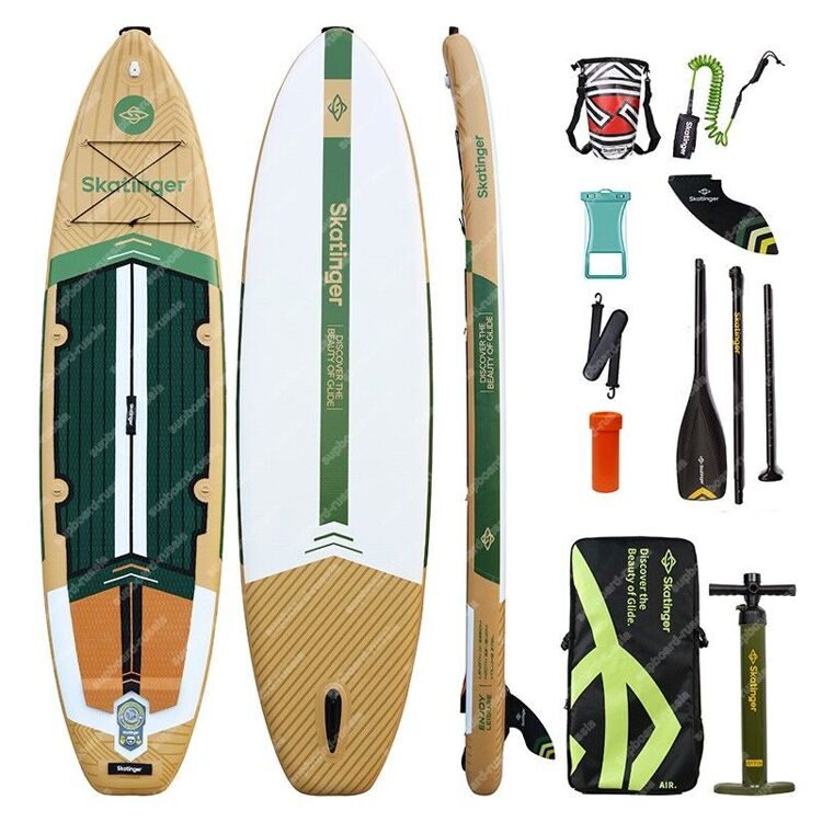 Надувной SUP Skatinger Enjoy Green 11 с веслом